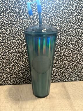 USED STARBUCKS FALL 2022 LOGO 24 OZ OCEAN KALEIDOCOPE